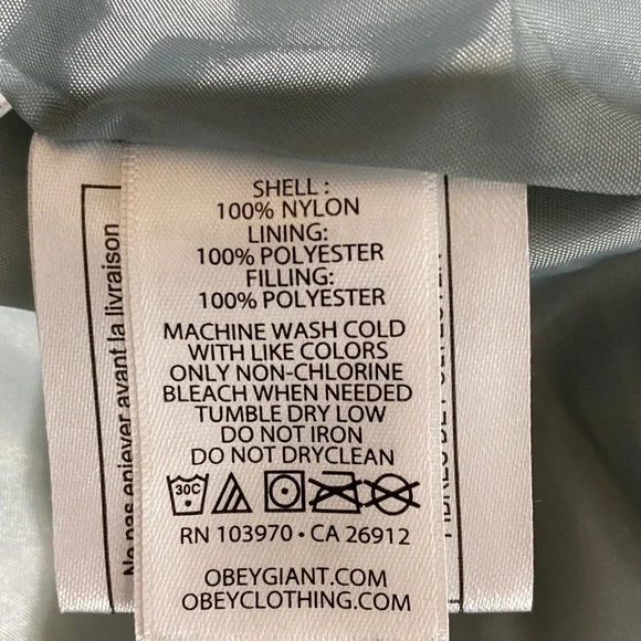 Obey Women’s  Puffer Jacket Dolls Kill Leaf Dion XS Winter Jacket Cabincore - Picture 11 of 15